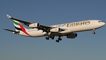 Ostatni lot airbusa A340-500 w barwach Emirates
