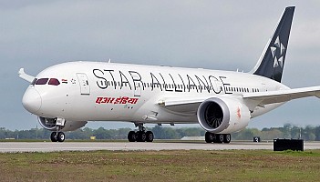 Air India: 20. B787 w barwach Star Alliance