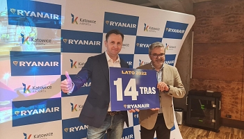 Kolejny samolot Ryanaira w Katowicach