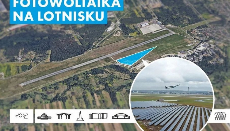 Na lotnisku w Łodzi powstanie farma fotowoltaiczna