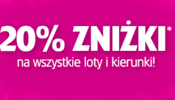 Promocja Wizz Air: 20 proc. zniżki na bilety