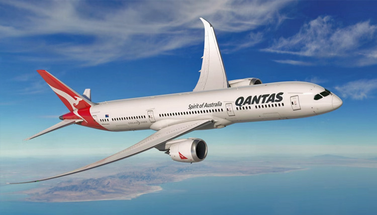 Qantas poleciał do Rzymu